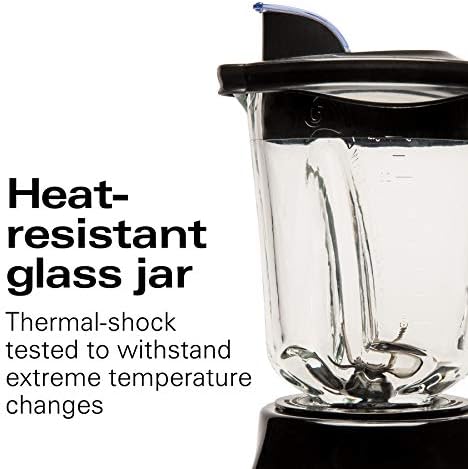 Hamilton Beach Wave Crusher Blender With 40oz Glass Jar Can Opener
