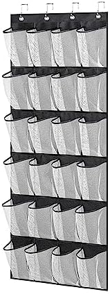 Yiwula Over the Door Organizer 24 Pockets Black