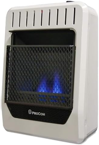 ProCom BF10M-B Ventless Dual Fuel Blue Flame Space Heater 10000 BTU
