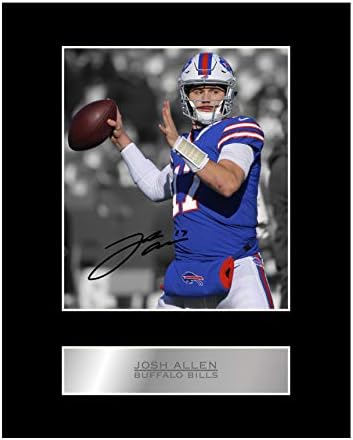 Josh Allen Autograph Mounted Photo Display