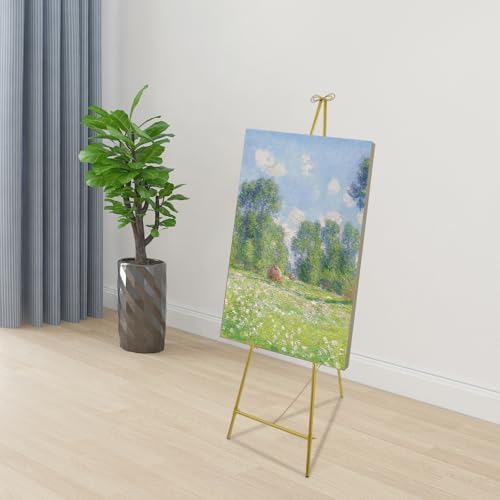 6161in Tall Gold Easel Stand for Wedding Celebrations