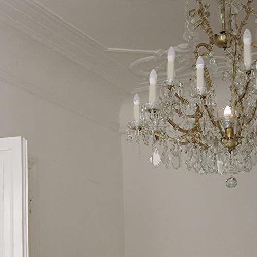 Ciata 12 Pack Cream Plastic Drip Candle Covers