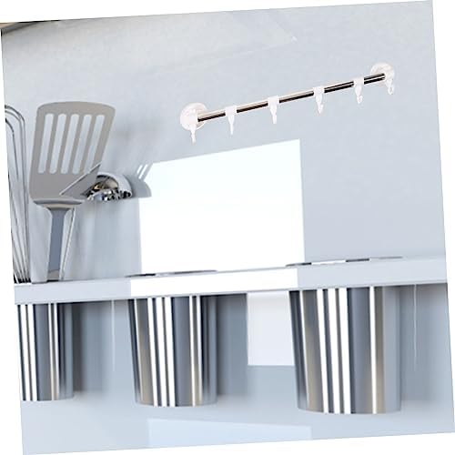 POPETPOP Adjustable Cup Towel Bar with Hooks