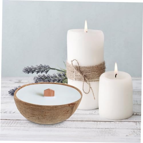 SEWOART Coir Candle Bowl DIY Holder Storage Jar