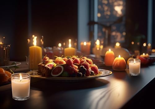 Housecret 24 Pack Warm White Unscented Votive Candles