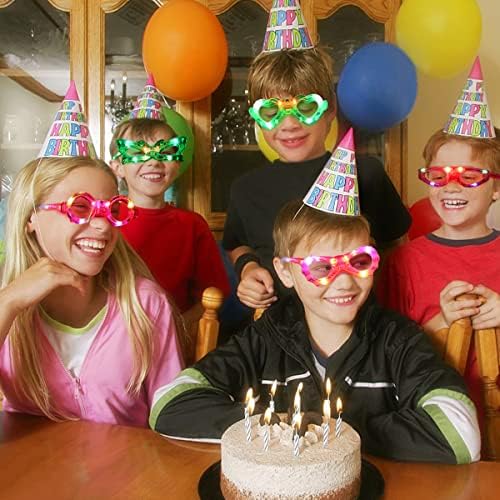 21 Pcs LED Glasses 7 Shapes Party Favor for Kids Adults