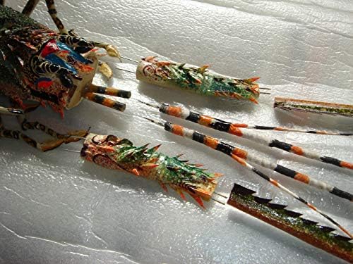 Super-Skin Handmade Bamboo Big Lobster Wall Sculpture 31 Inch