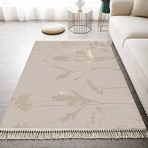 Boho Kid Bedroom Playroom Area Rug with Tassels