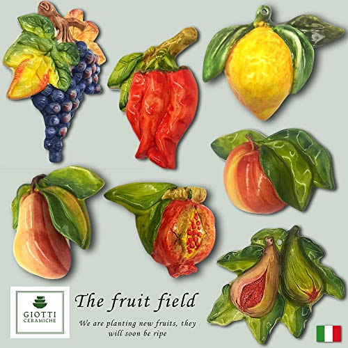 Italian Ceramic Fruits Wall Decor