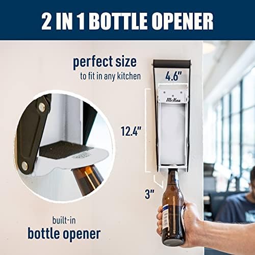 McKay 12 Oz Metal Can Crusher Wall Mounted