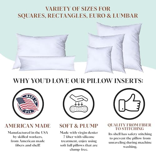Pillowflex Synthetic Down Pillow Insert - 18x22 Inch