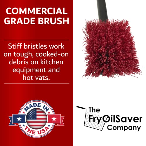 20 Inch Deep Fryer Cleaning Brush for High Heat