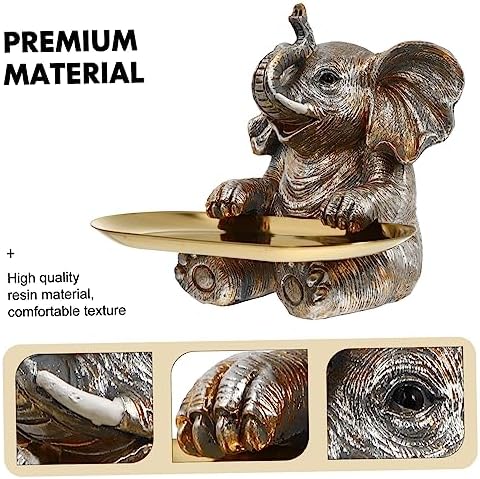 RORPOIR 1 Set Resin Elephant Cupcake Stand Decor