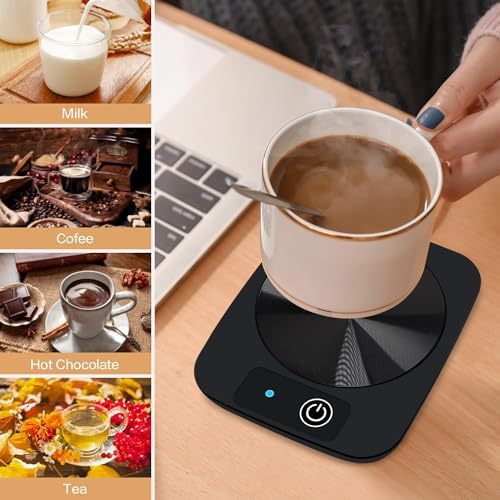 Lesipee Coffee Mug Warmer with Aluminum Panel