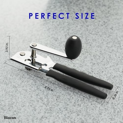 BIACAN Heavy Duty Manual Can Opener with Ergonomic Design