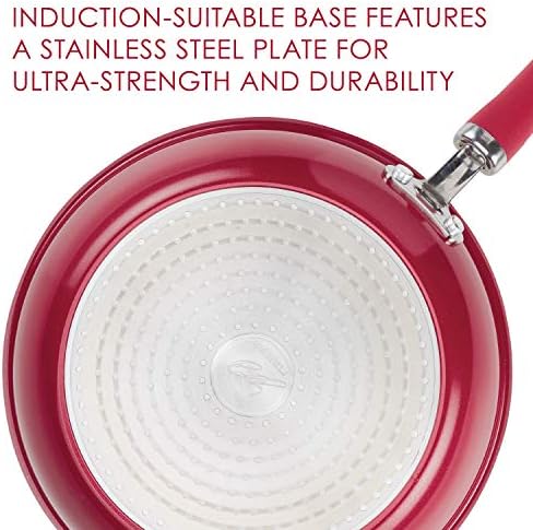 Rachael Ray Nonstick Stockpot 6 Quart Red