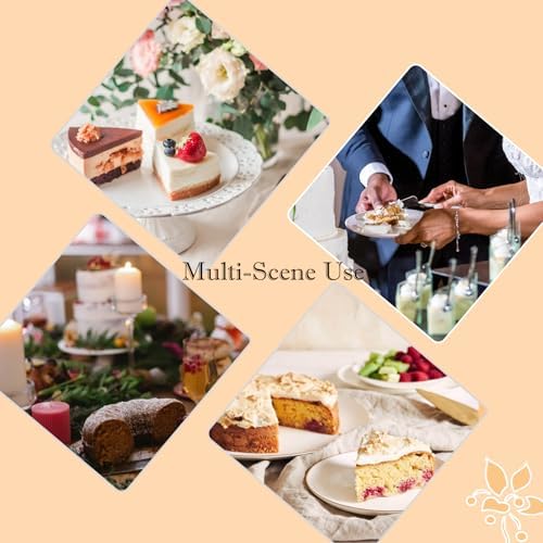 Adorox Cake Knife and Server Set with Acrylic Handles