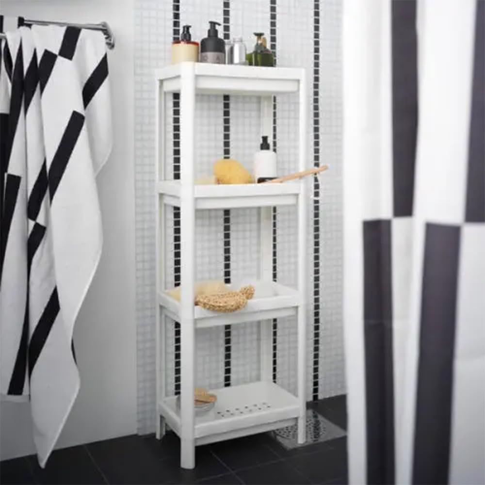 HIEEY 4 Tier Bathroom Shelf Organizer Unit