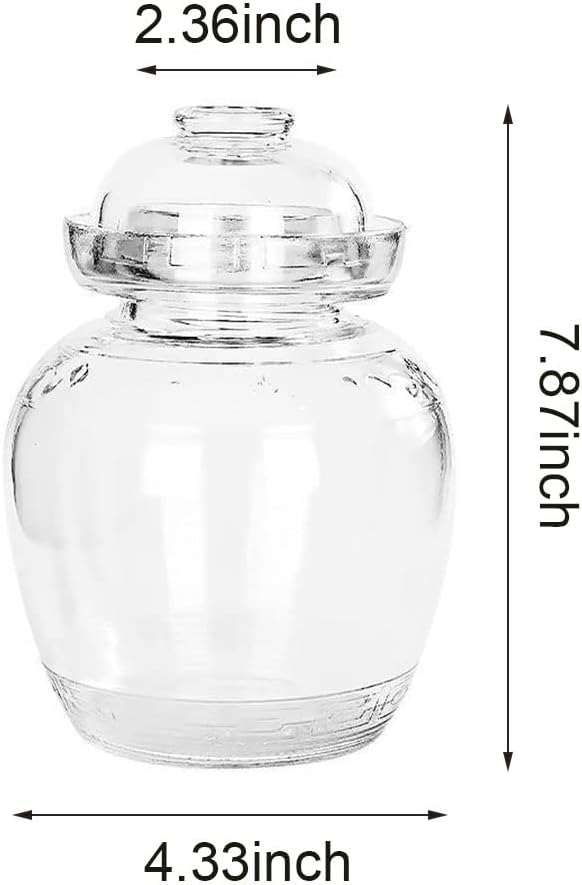 15L Glass Fermentation Jar with Water Seal
