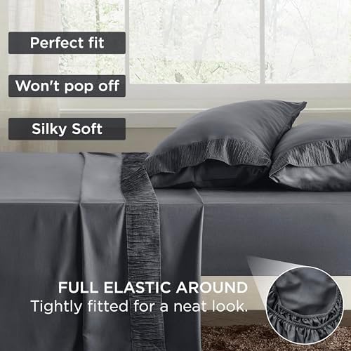 Bedsure Queen Sheet Set 4 Pieces Soft Microfiber Sheets