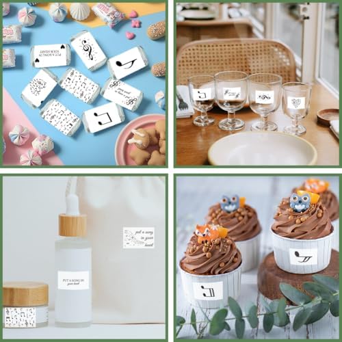 Arricraft 120 Pcs Musical Note Candy Wrappers