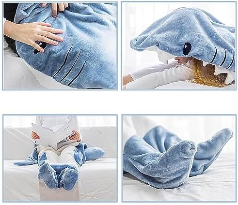 Shark Blanket Hoodie Onesie for Adult and Kid