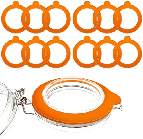 12 Pcs Silicone Gasket Seals for Canning Jars