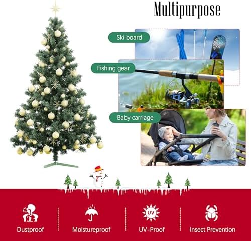 Cosy Family 75 ft Artificial Christmas Tree Storage Bag - Red