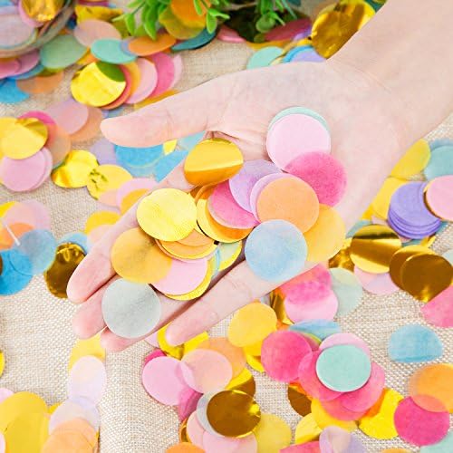 Outus 1 Inch Multicolor Round Confetti 35oz
