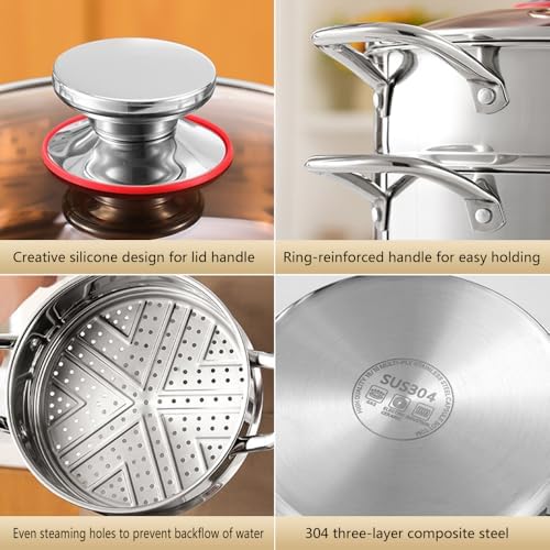6 Quart Stockpot with Tempered Glass Lid