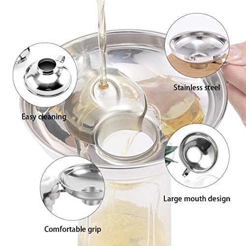 CADAVO Stainless Steel Canning Funnel for Mason Jars