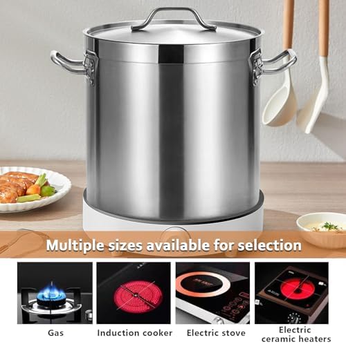 AIZYR 6L Stainless Steel Stock Pot with Lid 1