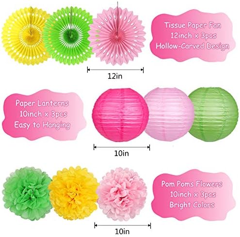 YUNXUAN Tropical Party Decorations Set