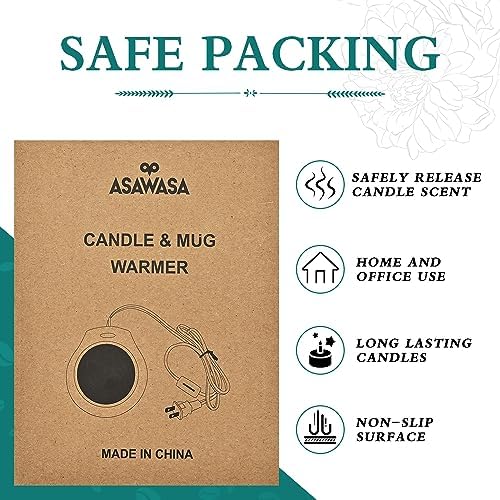 ASAWASA Candle Warmer for Large Jar and Coffee Mug
