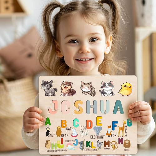 Personalized Wooden Name Puzzle for Toddlers