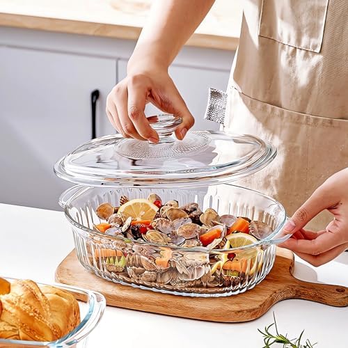 M MCIRCO 4-Piece Glass Casserole Set