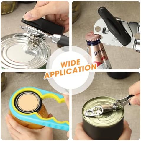Aieve Can Opener Set 3 Pack Manual Smooth Edge