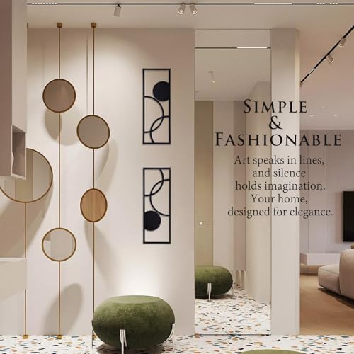 TYLCC Modern Abstract Metal Wall Art - 2 Pcs