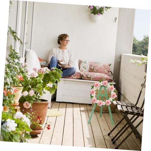 Fresh Flower Wreath Stand for Funeral Adjustable Tripod Display Rack