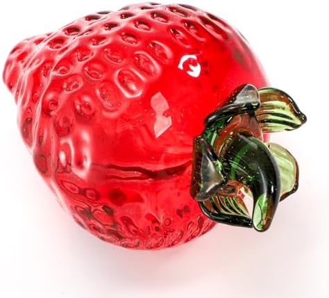 ZEAYEA 6 Pcs Crystal Glass Fruit Decor Set