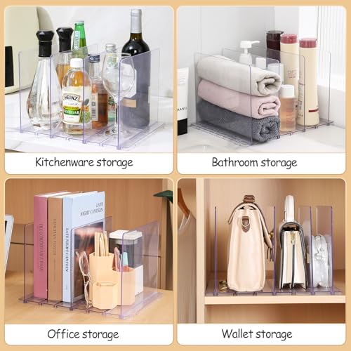Fangoo 8 Layer Adjustable Purse Organizer for Closet Shelf Divider