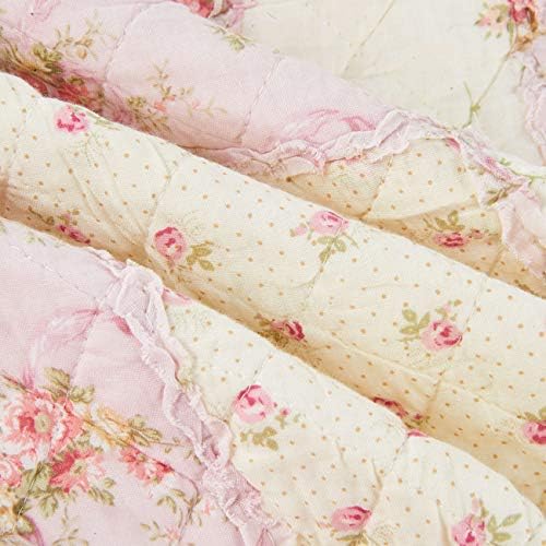 Cozyholy Fluffy Cotton Patchwork Quilt Full Queen