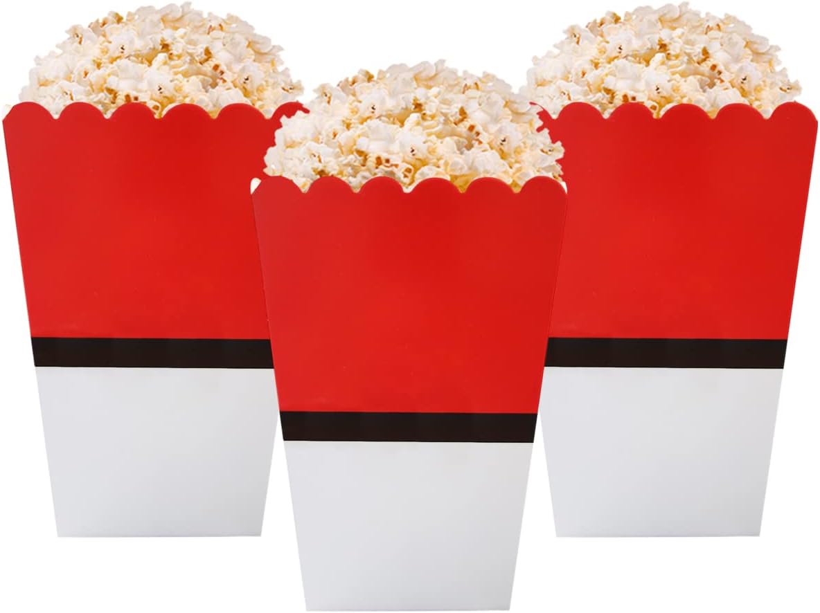 12Pcs Cartoon Popcorn Boxes for Parties