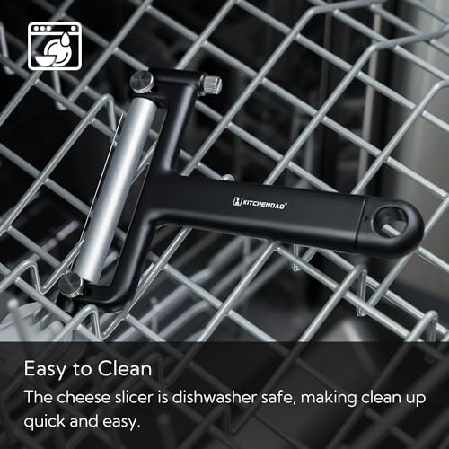 Kitchendoao Adjustable Wire Cheese Slicer Cutter with 3 Extra Wires