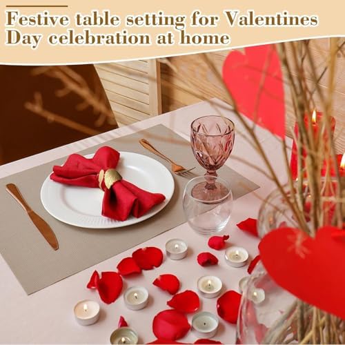 Gold Napkin Rings Set of 50 for Elegant Table Settings