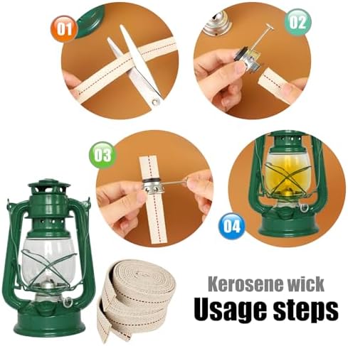 1 Roll 65 Feet Oil Lamp Wick Replacement