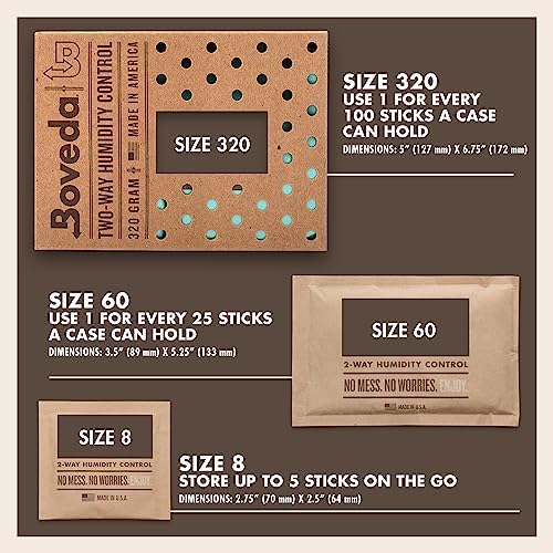 Boveda 72 Humidity Control Packs 4 Pack for Wood Humidifier Boxes