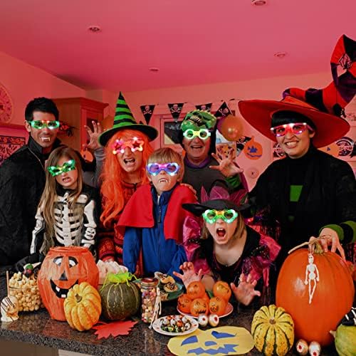 21 Pcs LED Glasses 7 Shapes Party Favor for Kids Adults