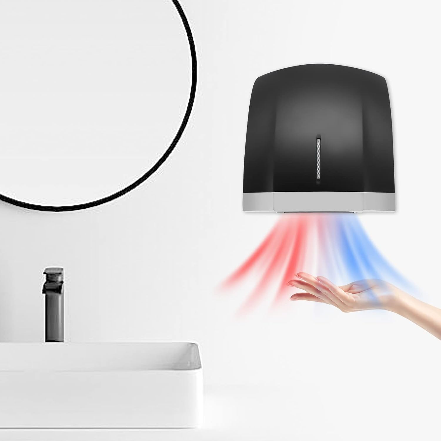 Gdrasuya10 1800W High Speed Hand Dryer for Bathroom