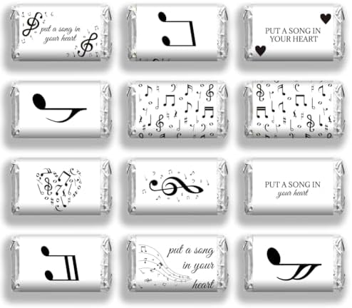 Arricraft 120 Pcs Musical Note Candy Wrappers